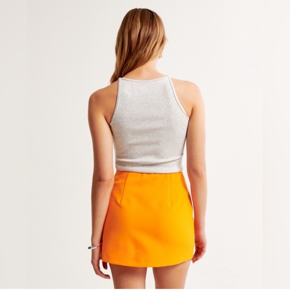 Abercrombie & Fitch Orange Scarlett Mini Skort, Small - Picture 4 of 9